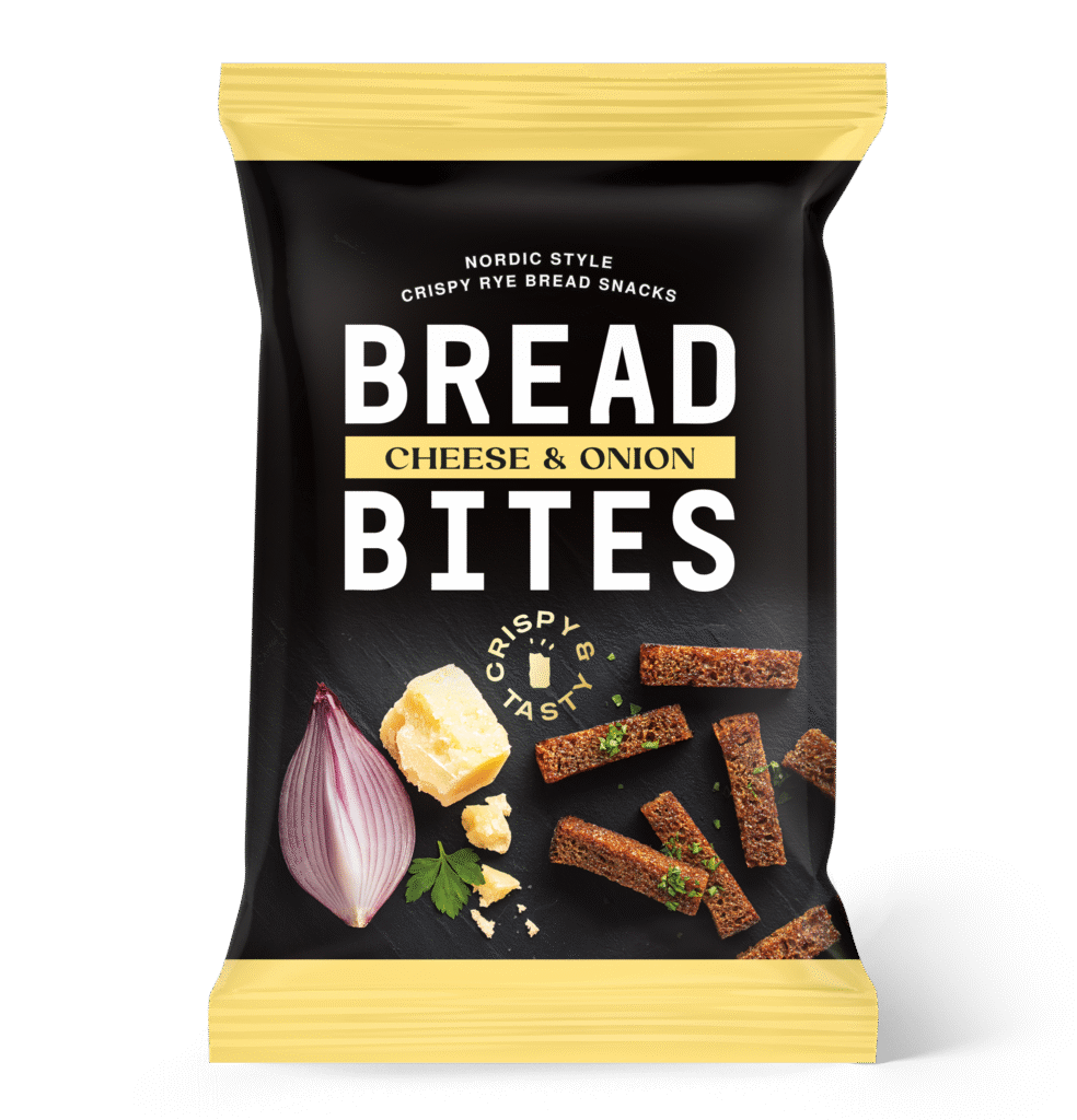 BREAD BITES chlebowe pałeczki SER-CEBULA 80g
