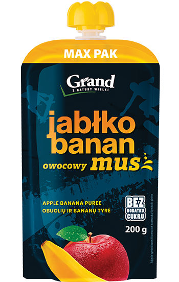 MUS Jabłko Banan 200g