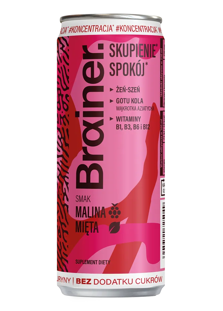 Brainer Malina-mięta 250ml